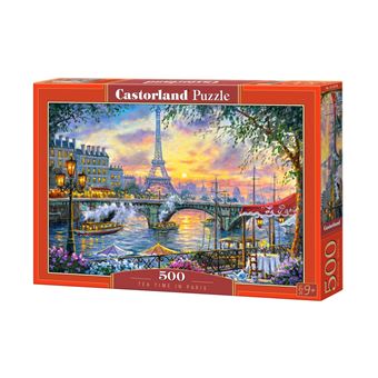 Puzzle Castorland Tea, Drink, Paris, France, City, Country Tea Time in Paris | 500 Peças - 1