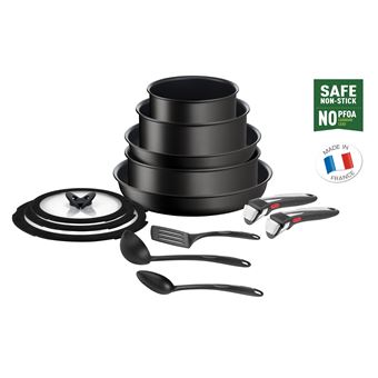 Conjunto Misto Tefal Ingenio L39593 | Preto - 1