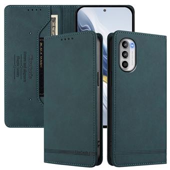 Capa FOXDOCK Tipo Carteira Flip para Motorola Moto G52 4G/G82 5G com Bloqueio RFID | Fecho Magnético | Pele PU  | Verde - 1