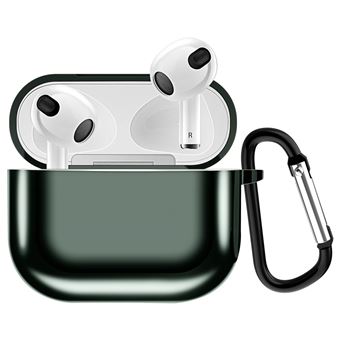 Capa e TPU à Prova de Choque com Chaveiro Verde para AirPods 3 - 1