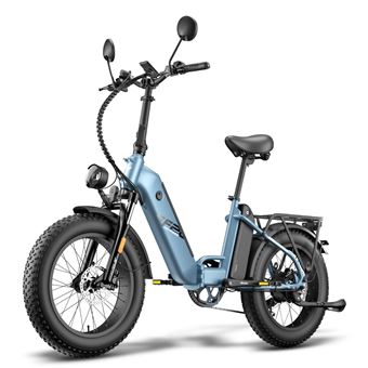 Bicicleta Elétrica FAFREES FF20 Polar | 500W | 48V13.4x2Ah | 20" | Travão a Disco Hidráulico | Azul Acinzentado - 1