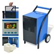 Desumidificador vidaXL com descongelamento a gás quente 50 L/24h 860W