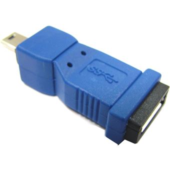 Adaptador BeMatik USB 3.0 para USB 2.0 Micro USB AB Fémea para USB Mini B Macho - 1