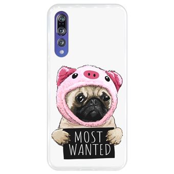Capa Hapdey para Huawei P20 Pro - P20 Plus Design Pug Vestido de Porco Most Wanted em Silicone Flexível e TPU