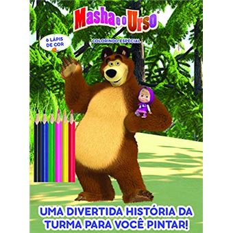 Masha E O Urso - Livro De Colorir Especial ( Inclu - 1