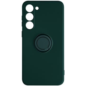 Capa de Silicone Avizar para Galaxy S23 | Soft touch com Anel de Suporte - Verde escuro - 1