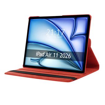 Capa TUMUNDOSMARTPHONE | Giratória 360° | para Apple iPad Air 2026 de 11" (M4) | Vermelho - 1