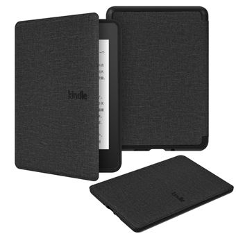 Capa FLOODKING para Amazon Kindle Paperwhite5 | Tecido com TPU Macio | Modo Automático | Preta - 1