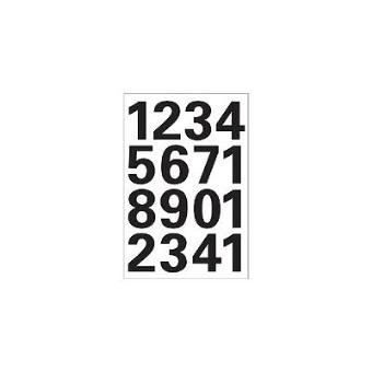 Herma Numbers 25mm 0-9 weatherproof film black 1 sheet - 1