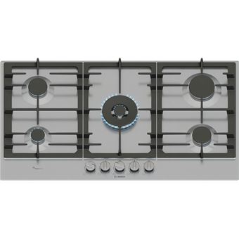 Placa a Gás Bosch Serie 6 PCR9A5I90 | 91.5 cm | 5 Zonas | Aço inoxidável - 1