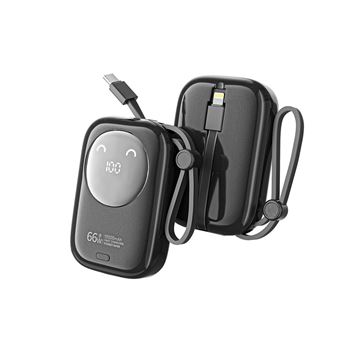 Powerbank SZSMART R37C PD 35W/Android 66W | FastCharge | com cabo de carregamento incluído | 10000mAh | Preto - 1