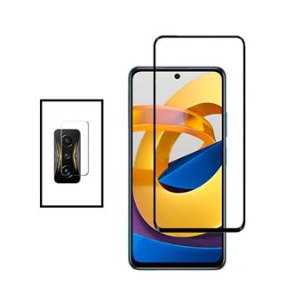 Kit Phonecare Película de Câmara Traseira + Vidro Temperado 5D Full Cover para Xiaomi Redmi K50 Gaming - Transparente/Preto - 1