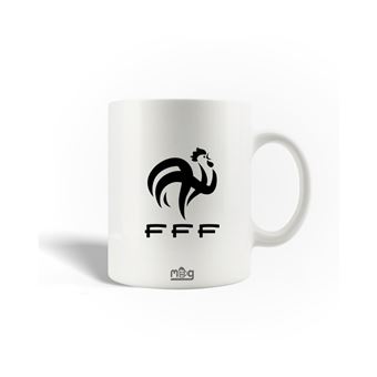 Caneca Maniacase logotipo da equipa de futebol francesa FFF preto - 1