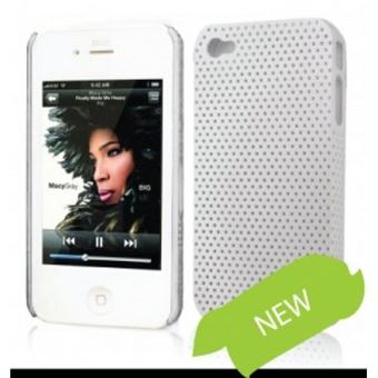Capa Case Plus Grid Case iPhone 4G branco - 1
