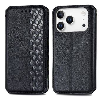 Capa ZURSANA para iPhone 17 Pro | Textura de Fibra | Função de Suporte | Bloqueio RFID | Vermelho - 1