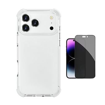 Kit Capa Superprotect Anti-Shock + Película de Vidro Anti-Spy PHONECARE para Apple iPhone 17 Pro Max | Transparente - 1