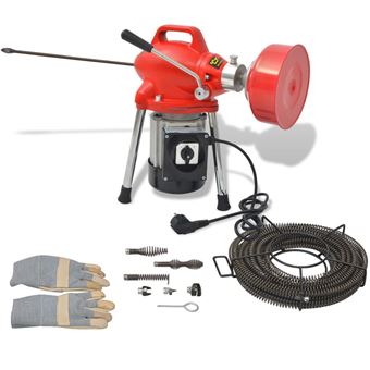 Máquina Desentupidora de Canos vidaXL 250 W 12 5Mx16Mm 4 5Mx9 5Mm - 1