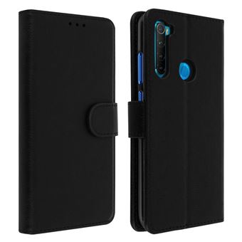 Capa Xiaomi Redmi Note 8 Fólio com função Carteira - Preto - 1