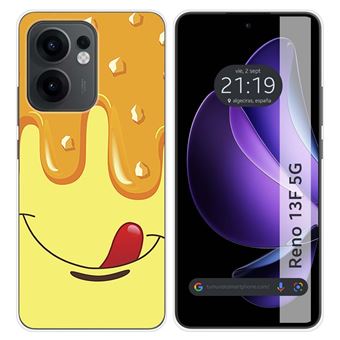 Capa TUMUNDOSMARTPHONE de Silicone para Oppo Reno 13F 4G / 13 F 5G Desenhos de design de sorvete de baunilha - 1