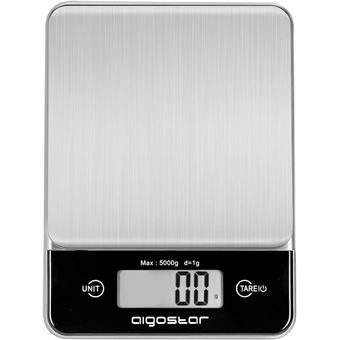 Balança de Cozinha Digital Aigostar | Aço Inoxidável | 5 kg | Preto - 1