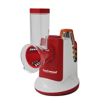 Electric Grater Techwood TRO-7765 | Vermelho, Branco - 1