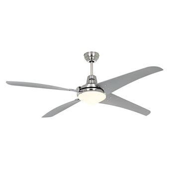 Ventoinha de Teto CasaFan Mirage BN-SI | 3 Velocidades | Cromado, Prateado - 1