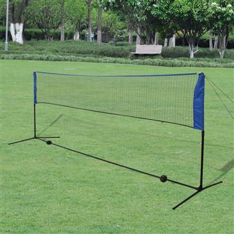 Conjunto Rede de Badminton vidaXL com Volantes 300x155 cm - 1