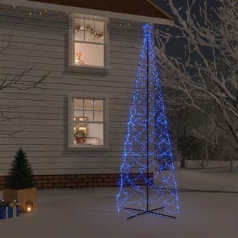 Árvore de Natal em Cone vidaXL | 1400 Luzes LED | 160x500 cm | Azul - 1