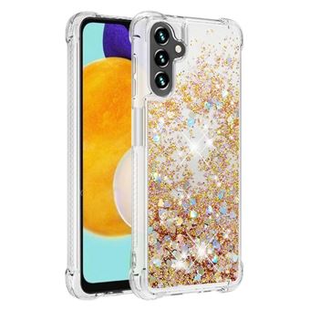 Capa Protetora GANGXUN para Samsung Galaxy A04 4G | TPU Transparente | Brilhante com Glitter e Areia Movediça | Amarelo - 1