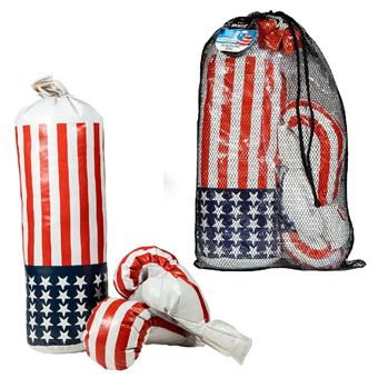 Conjunto de Boxe SportX Punching Bag + Gloves | Azul - 1