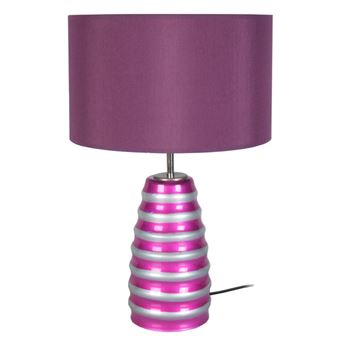 Candeeiro de Mesa Tosel Symphonie | 30 cm | 1 Luzes - Rosa e Roxo - 1