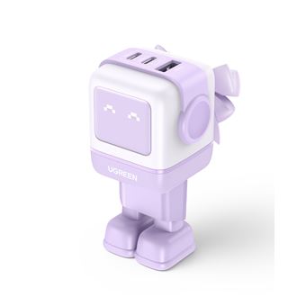 Carregador de Dispositivos Móveis Ugreen Nexode RG 65W 3-Port GaN | Rosa - 1