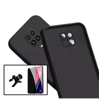 Kit Phonecare Película de Vidro 5D Anti-Spy + Capa Silicone Líquido + Suporte Magnético Carro Reforçado para Xiaomi Poco M2 Pro - 1