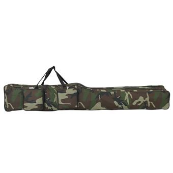 Saco para cana de pesca vidaXL | 160 cm | tecido oxford camuflagem verde - 1