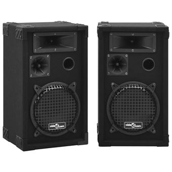 Coluna de Palco Hifi vidaXL profissionais passivas 2 Peças 800 W preto - 1
