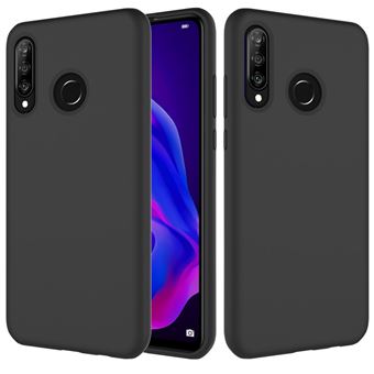 Capa silicone líquido mole preto para Huawei P30 Lite/Nova 4e - 1