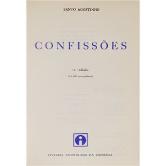 Confissões. [11.ª edição enc.] - 1