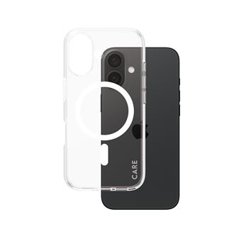 Capa para Telemóvel PanzerGlass CARE by PanzerGlass® Flagship Case Transparent Urban Combat w. White MagSafe iPhone 16 | Transparente - 1