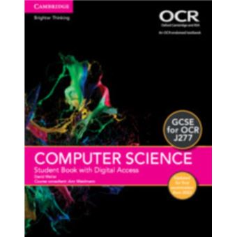 Gcse Computer Science For Ocr Student Book With Digital Access 2 Years Updated Edition - 1