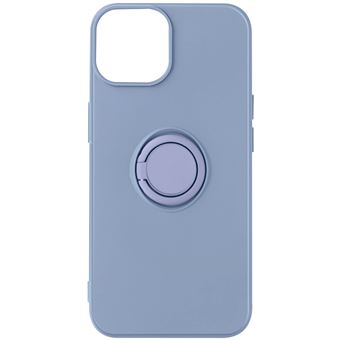 Capa de Silicone Avizar para Apple iPhone 14 | Soft touch com Anel de Suporte - Lavanda - 1