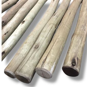 10 Postes Maderterraneo | Eucalipto Tratado | ø 2-5 cm x 2,40 m - 1