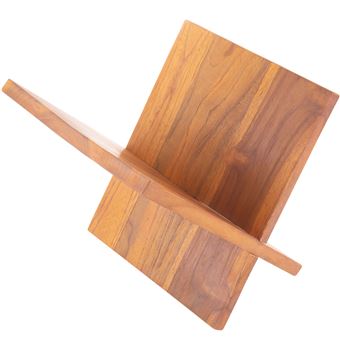 Porta Revistas em Madeira de Teca PrimeMatik em Forma de V - 1