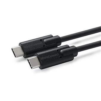 Cabo USB Microconnect USB C/USB C, 0.5 m Preto