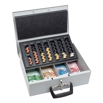 Caixa para Notas e Moedas Wedo 150 100837 | Prateado - 1