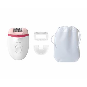 Depiladora de Arranque Philips Satinelle Essential BRE255/00 Depiladora compacta com cabo | Rosa, Branco - 1