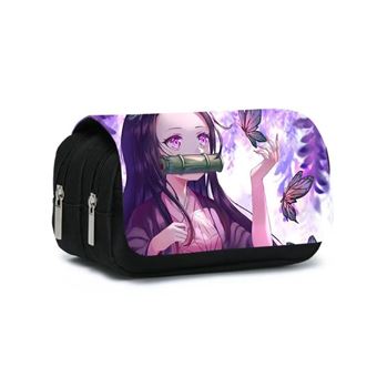 Estojo DreamWorks | Demon Slayer | 20 x 10 x 7.5 cm | Nezuko Roxo - 1