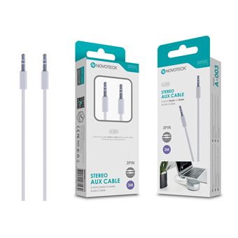 Cabo Aux Jack 3.5 mm NOVOTECK A-003 | 3 m - 1