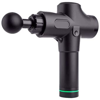 Pistola de Massagem Muscular MG-009 | 6 Cabeças | 30 Níveis - Preto - 1
