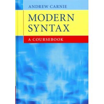 Modern Syntax - A Coursebook - Hardback - 2011 - 1
