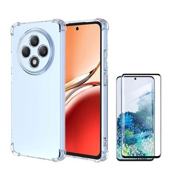 Kit Capa Traseira Super Proteção Transparente + Película de Vidro Temperado Gorilasglass GIFT4ME para Oppo Reno12 FS 5G | Transparente - 1